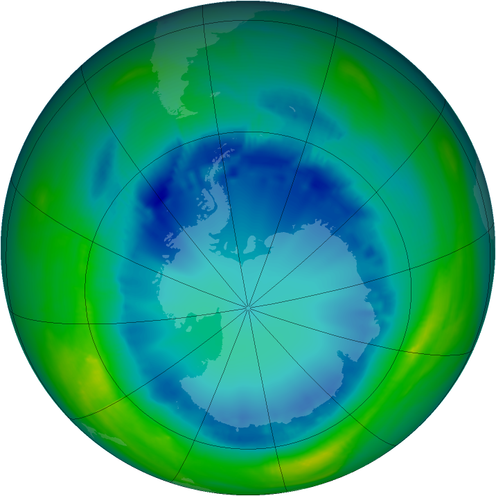 Ozone Map 2007-08-13